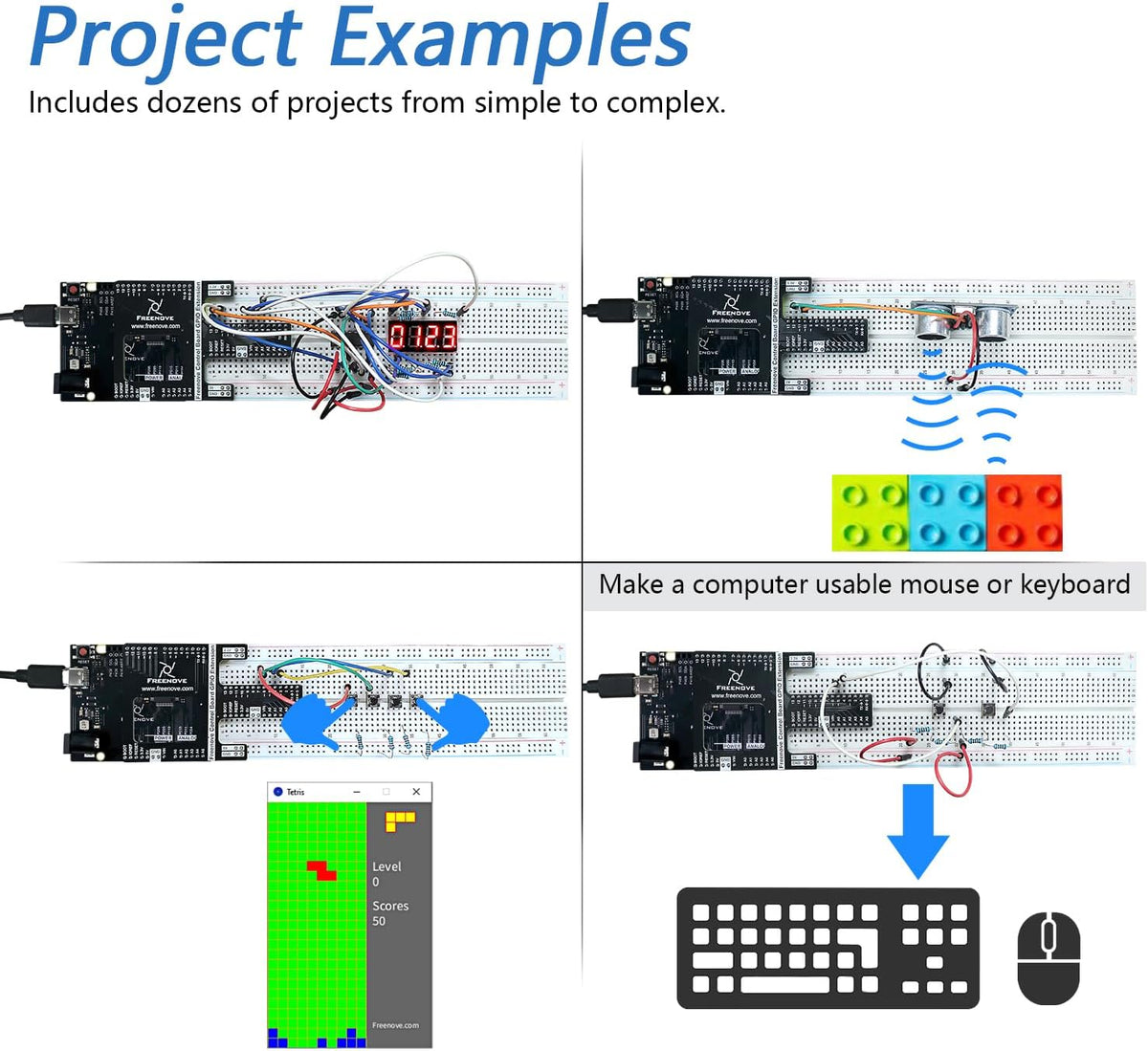 Freenove Complete Starter Kit with Board V5 Rev4 Mini (Compatible with Arduino IDE), Arm Cortex-M4