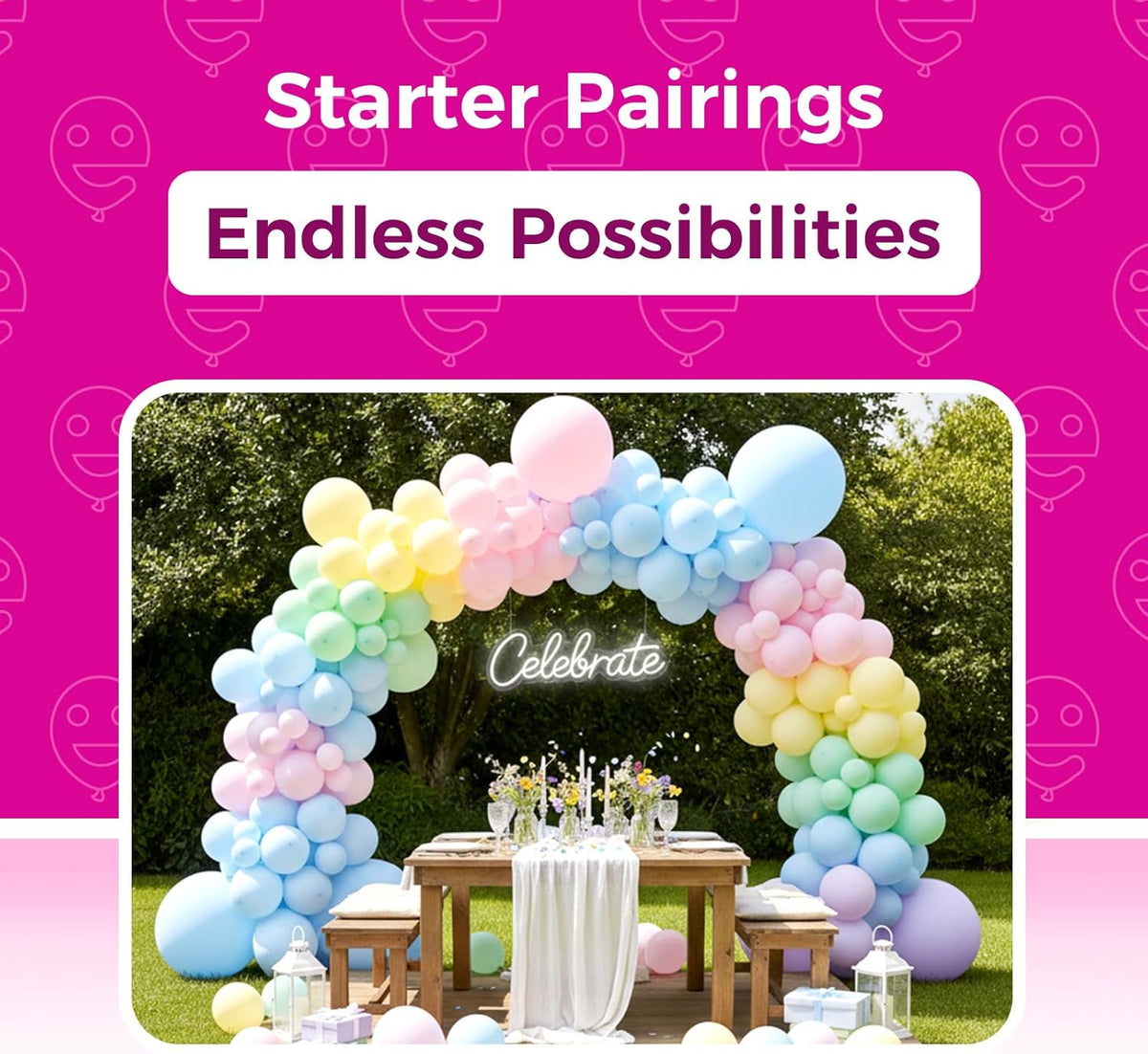 Bezente Pastel Balloons Latex Party Balloons - 150 Pack 5 inch Spring Macaron Helium Balloons for