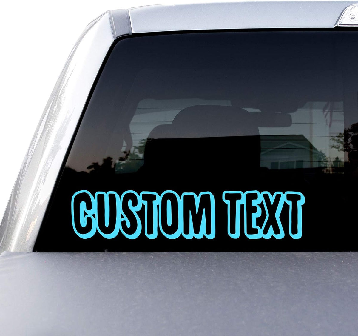 Large Custom Business Name and Website Description Text Decal Sticker for Car Windows, Signs