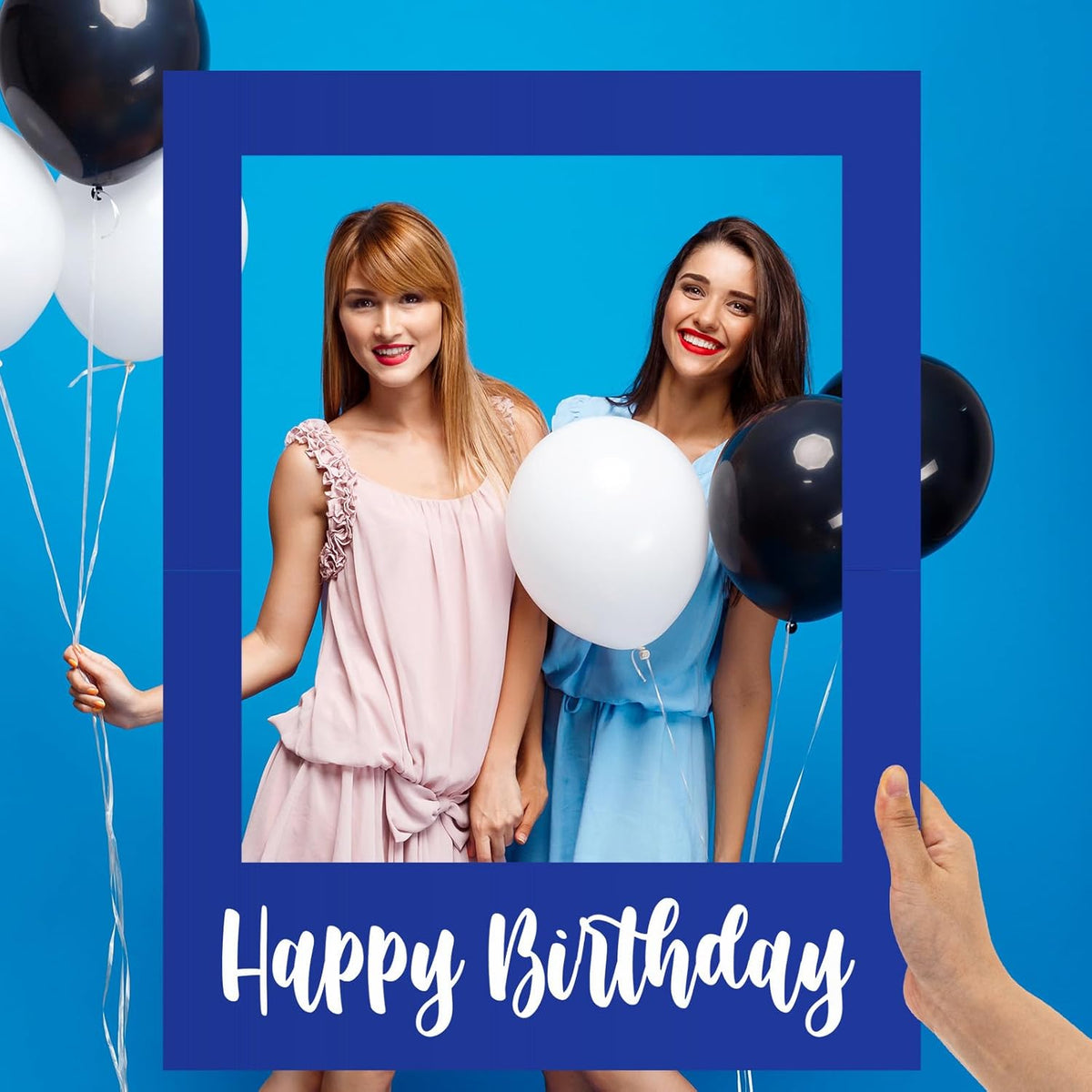 32 x 24 Inch Large Photo Booth Props Picture Frame Happy Birthday Party Frame DIY Cutouts Photo