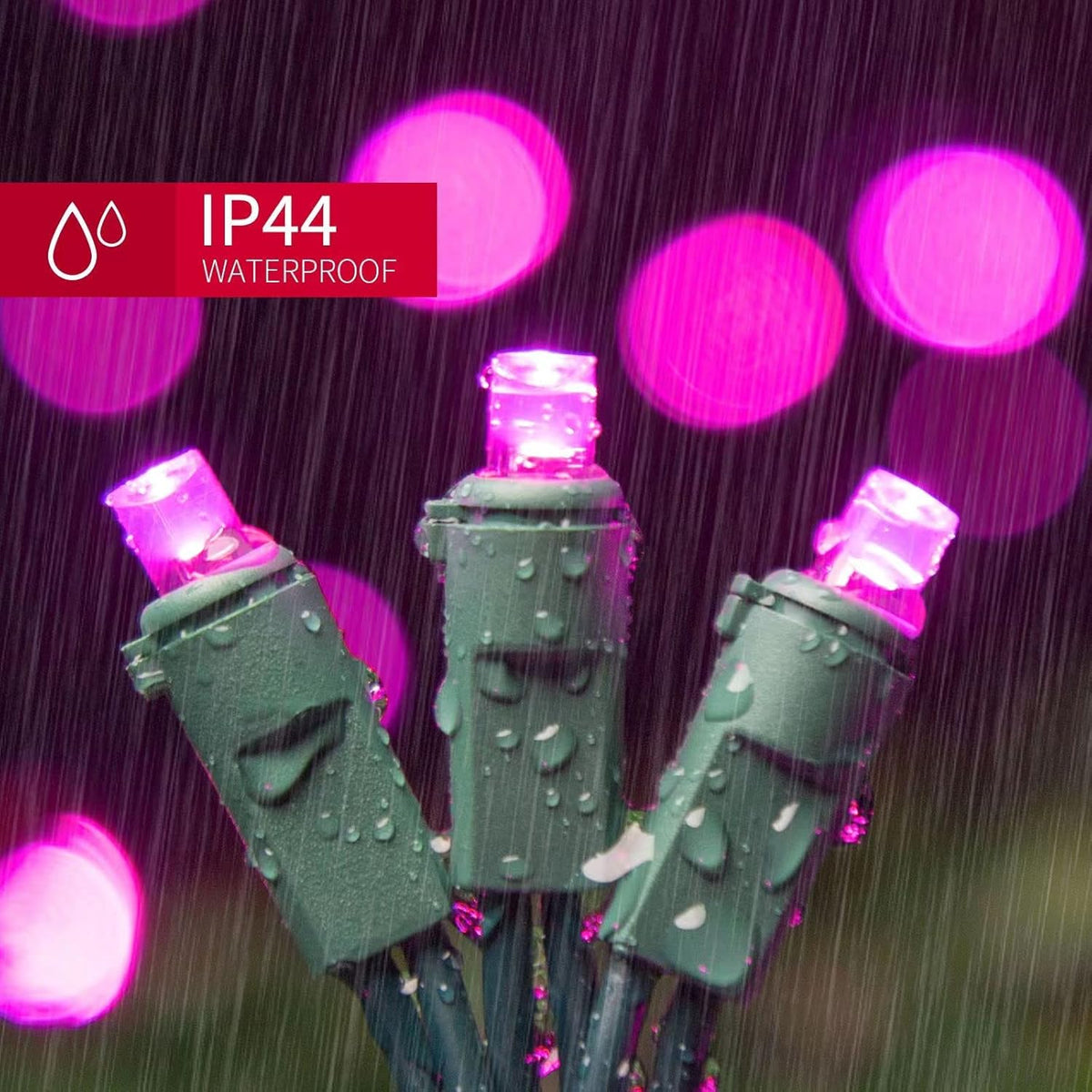 100 Count Pink - 21.6FT LED String Lights, Mini LED Lights for Indoor/Outdoor Home Holiday Party