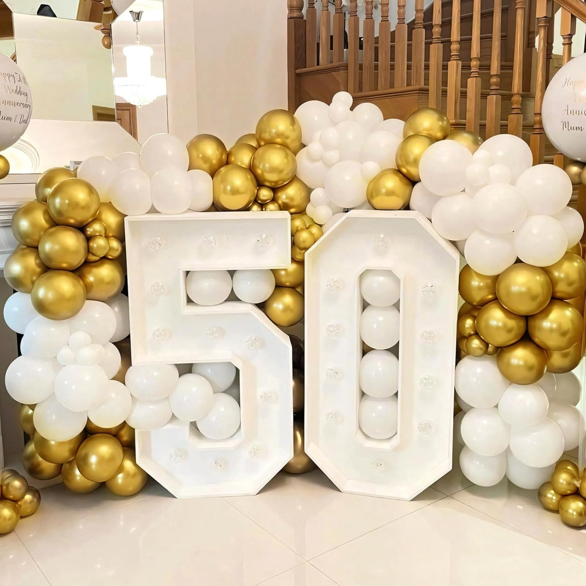 110pcs White Balloons 12 Inch White Latex Balloon Garland Arch Kit for Birthday Baby Shower Wedding