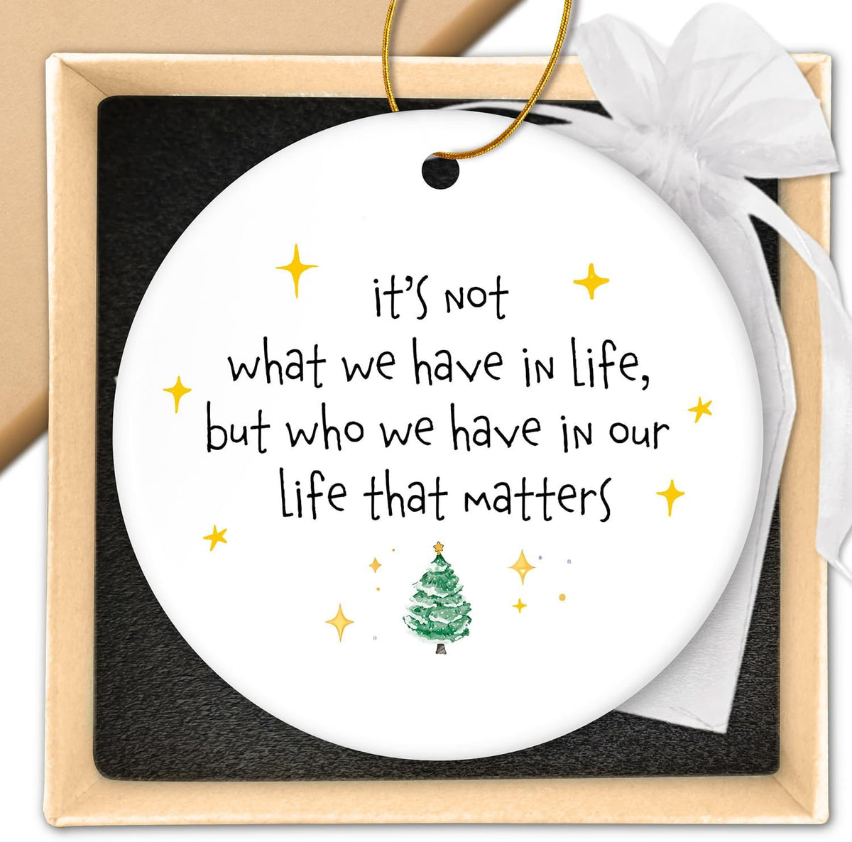 HEXMOZ Friendship Ornament - Best Friend Christmas Ornament - Friendship Gifts for Women, Best