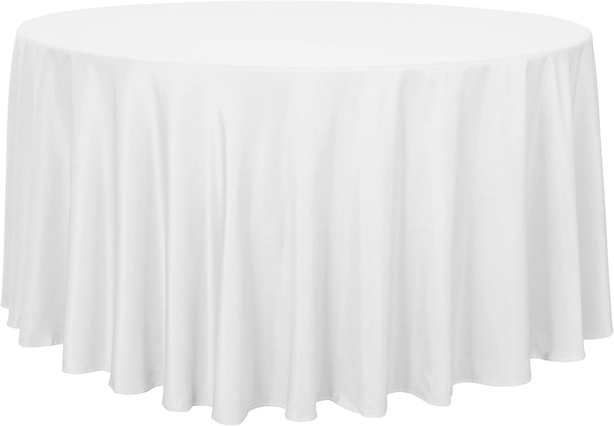 sancua Round Tablecloth - 120 Inch - Water Resistant Spill Proof Washable Polyester Table Cloth