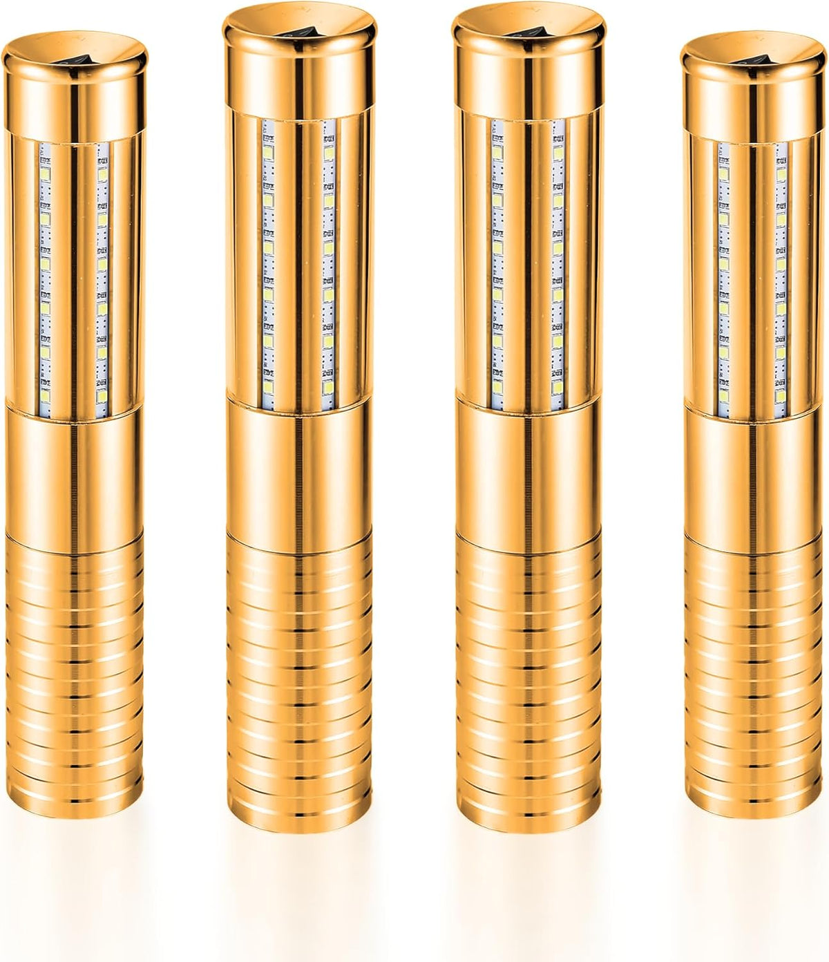 4 Packs Rechargeable LED Strobe Baton Lights Reusable Bottle Service Lights for Liquor Bottles
