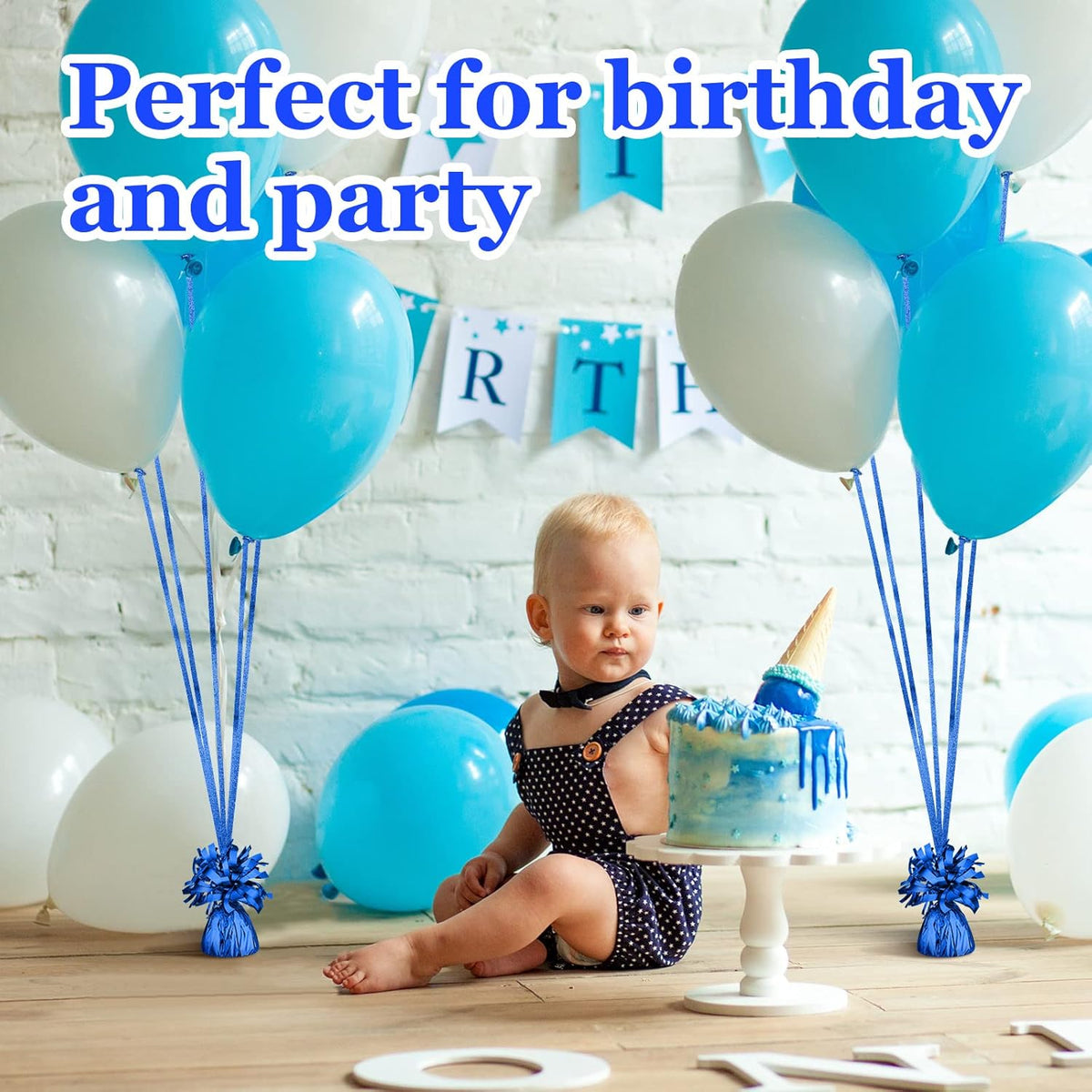 24 Pcs Balloon Weights Metallic Anchor Balloon Holder for Helium Balloons Heavy Table Weights and 1