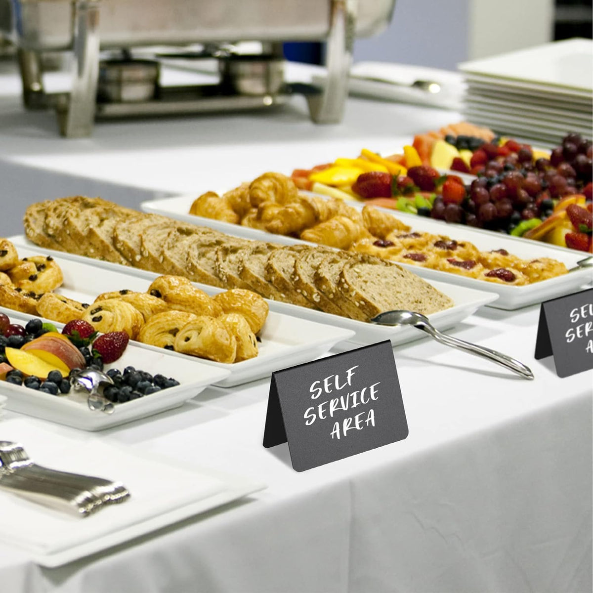 12 Pack 4"x3"Mini Chalkboard Signs for Chalk Sign for Food - Party - Buffet - Table Sign Chalkboard