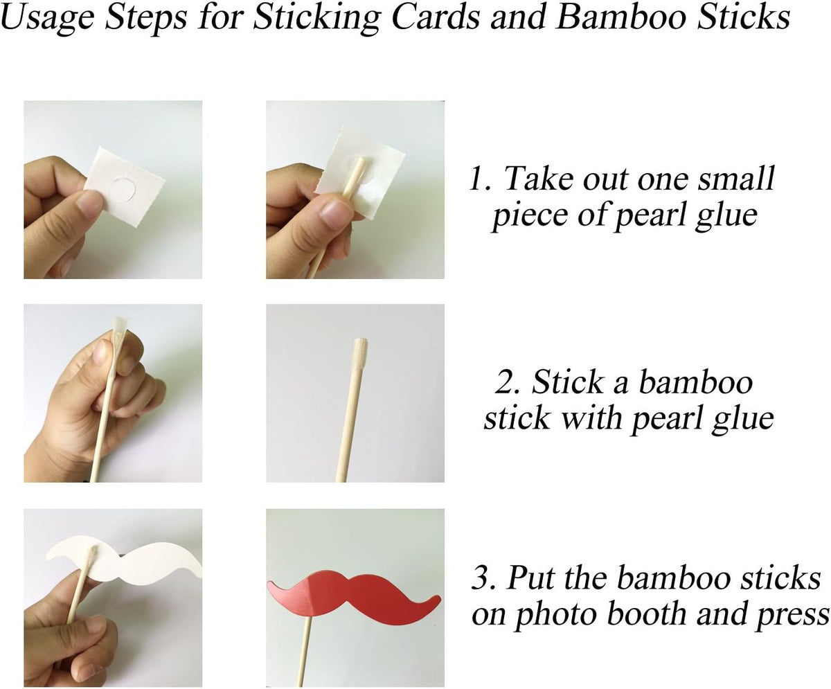 52pcs Wedding Photo Booth Props, Bachelorette Party Photo Booth Prop Kit for Bridal Shower