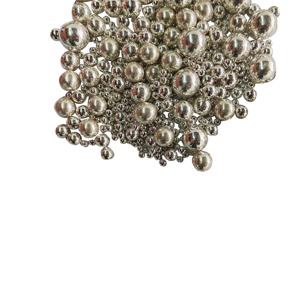Edible Silver Sugar Pearls Candy Sprinkles 120G/ 4.23Ounce Baking Cake Sprinkles Cupcake and Cake