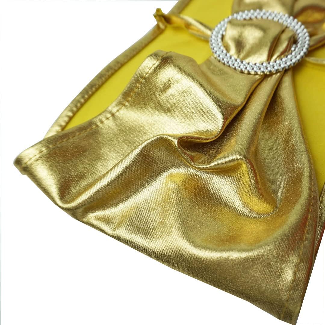 Spandex Chair Sashes Bands 30PCS Stretch Chair Ties Bows with Buckle Slider for Wedding Party