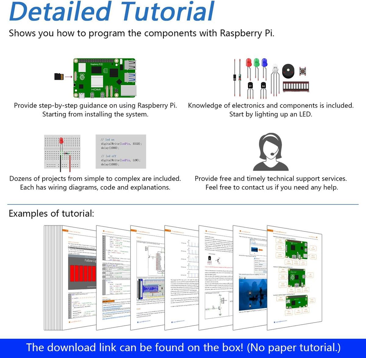 Freenove Ultimate Starter Kit for Raspberry Pi 5 4 B 3 B+ 400 Zero 2 W, 962-Page Detailed Tutorial