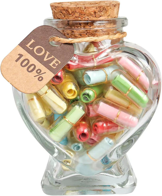 Capsule Letters Message in a Bottle,Lovely Notes Couples Gifts, Birthday Christmas Anniversary