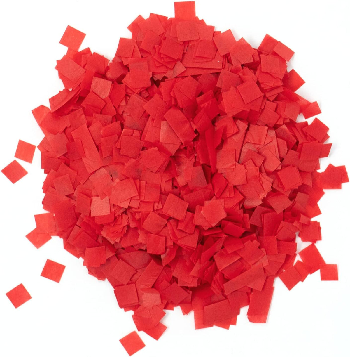 Biodegradable Tissue Confetti Squares, Red Color – Ultimate Confetti Fluttering Tissue Paper