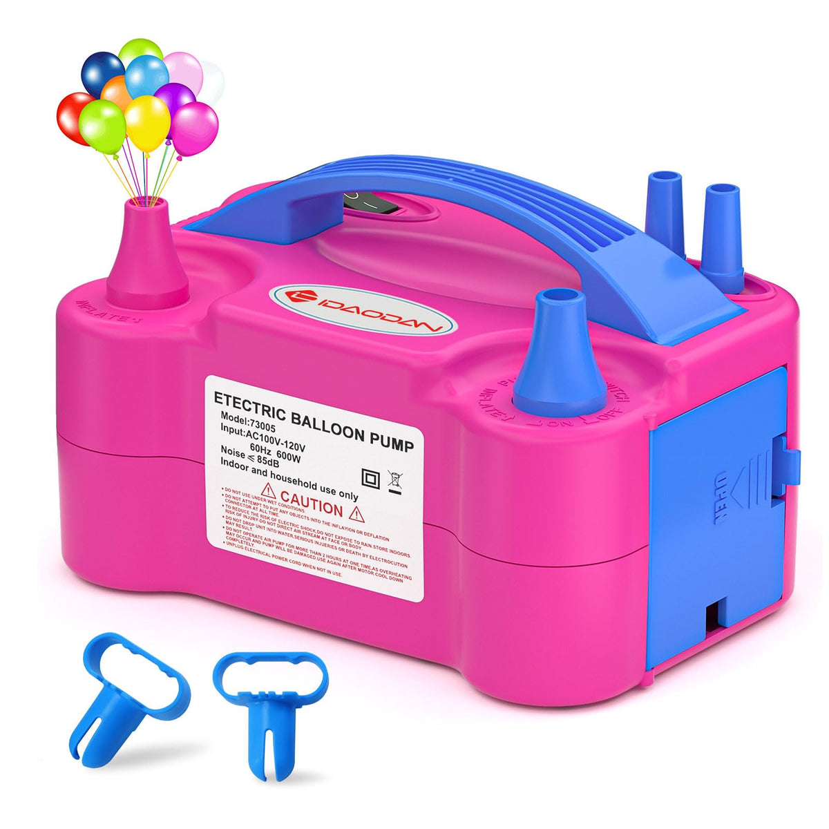 IDAODAN Electric Balloon Pump, Portable Electric Balloon Blower Machine Inflator Air Pump for Party