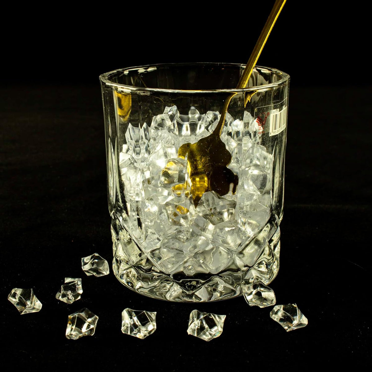 820 PCS Clear Fake Ice,0.43x0.55 Inch,1.1 lbs Acrylic Crystal Gemstones for Decoration