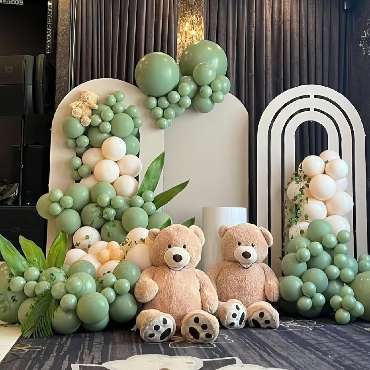 412pcs Sage Green Balloon Garland Arch Kit 18 12 10 5 Inch Different Sizes Matte Latex Olive