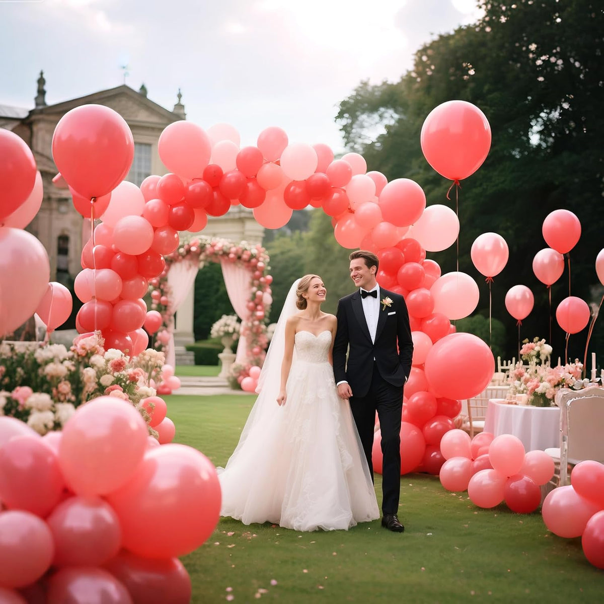 110pcs Pastel Red Balloon 12 Inch, Pastel Red Latex Balloons for Birthday Party Baby Shower