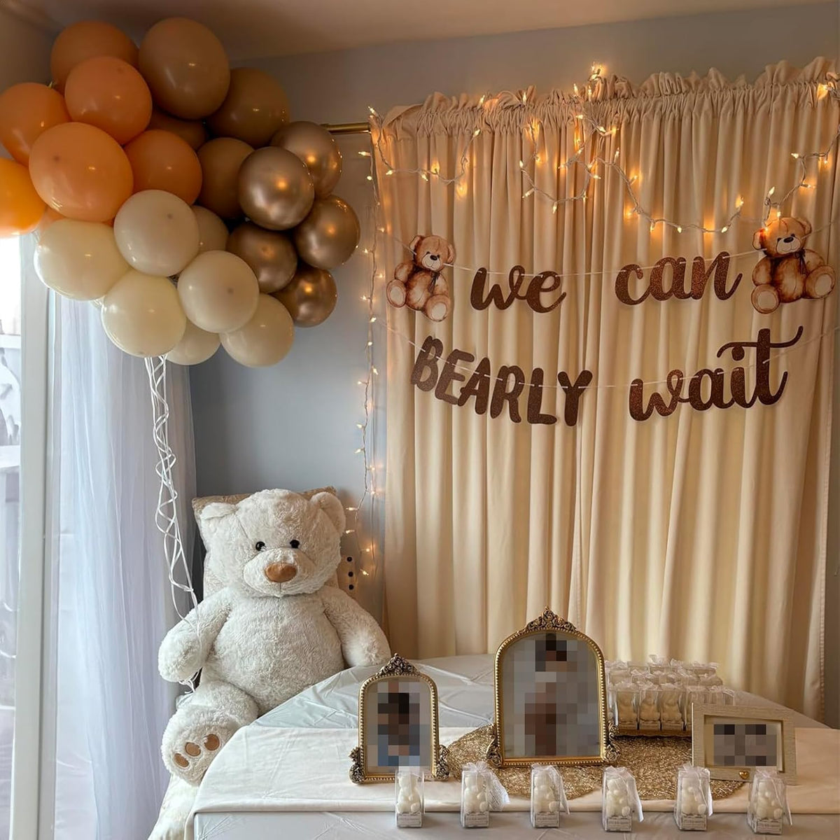 White Sand Balloons Set, 60 Packs 12 Inch Double Stuffed Beige Boho Balloons with Metallic Chrome