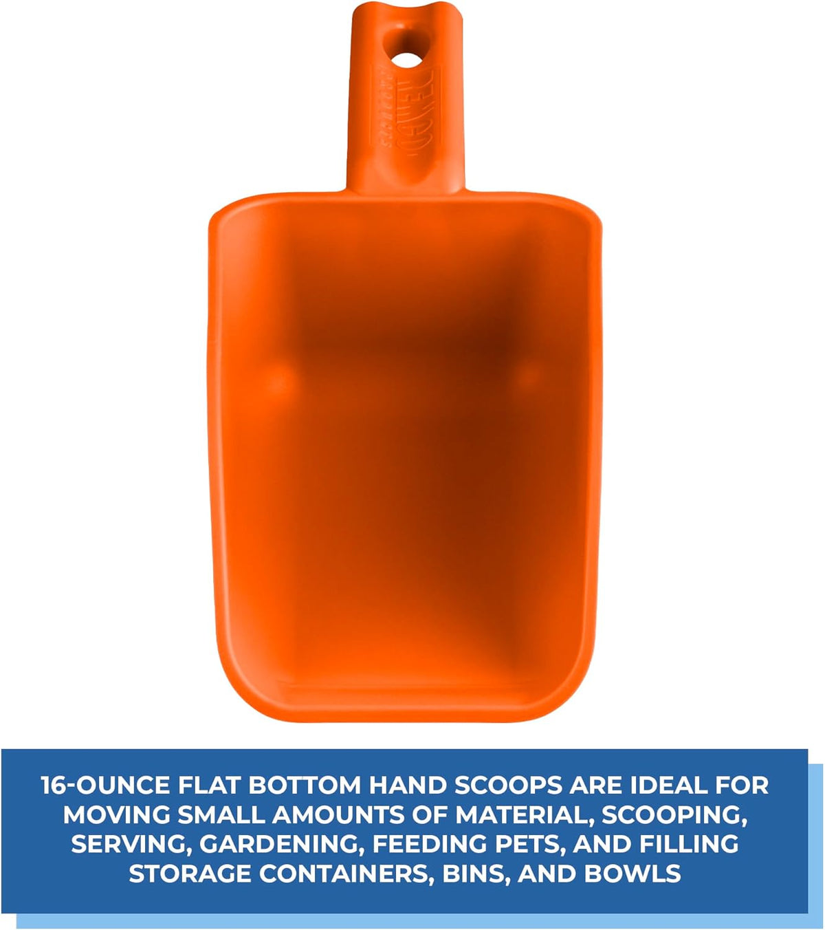 Vikan Remco 63007 Color-Coded Plastic Hand Scoop - BPA-Free Food-Safe Kitchen Utensils, Restaurant