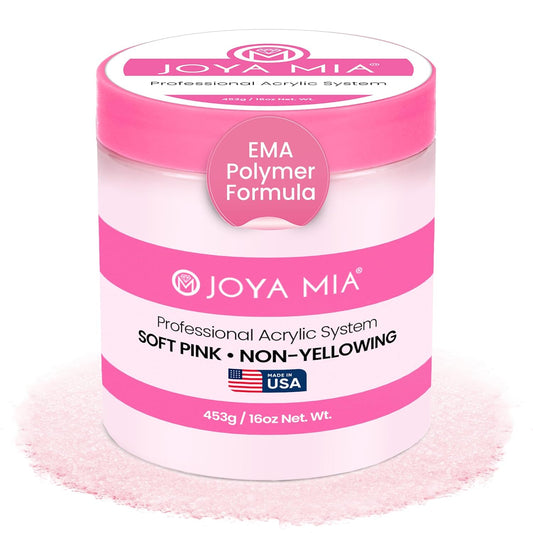 Joya Mia Acrylic Powder for Nails, MMA-Free, Super Adhesion Professional Powder for Flawless &