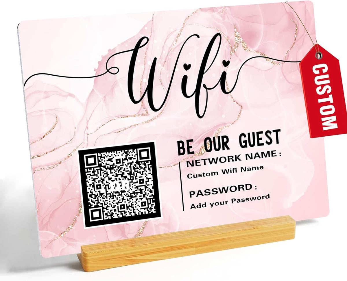 Personalized Custom Metal QR Code Sign Venmo Cashapp Scan to Pay with Stand Instagram Facebook