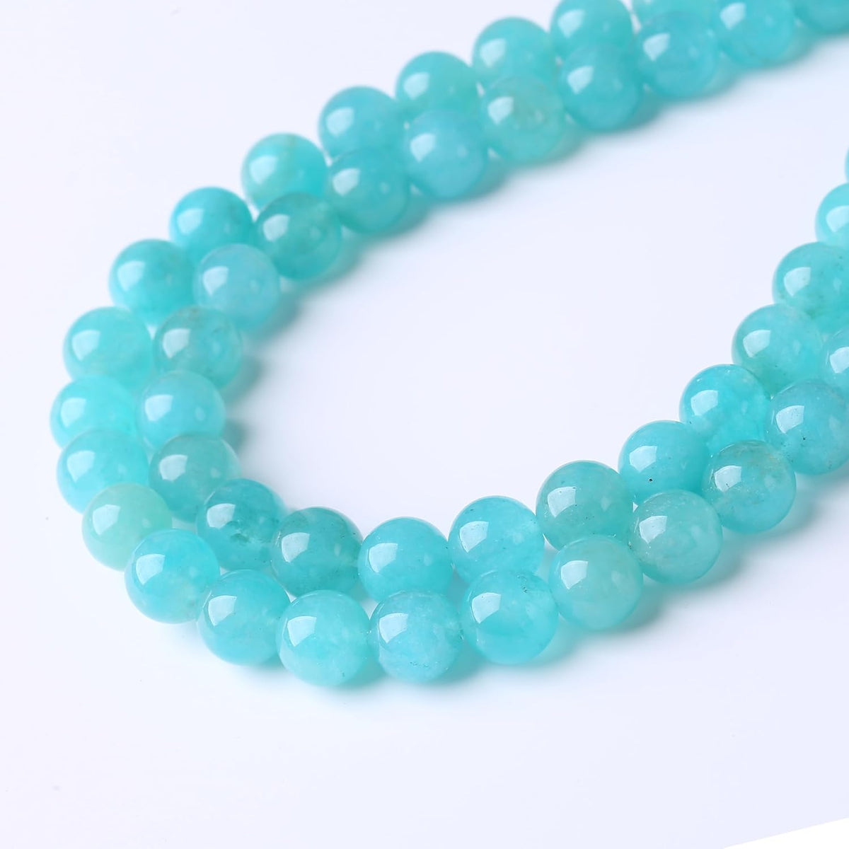 Blue Jade Stone Beads Gemstone Round Crystal Energy Jade Beads Stone Beads for Jewelry Making DIY