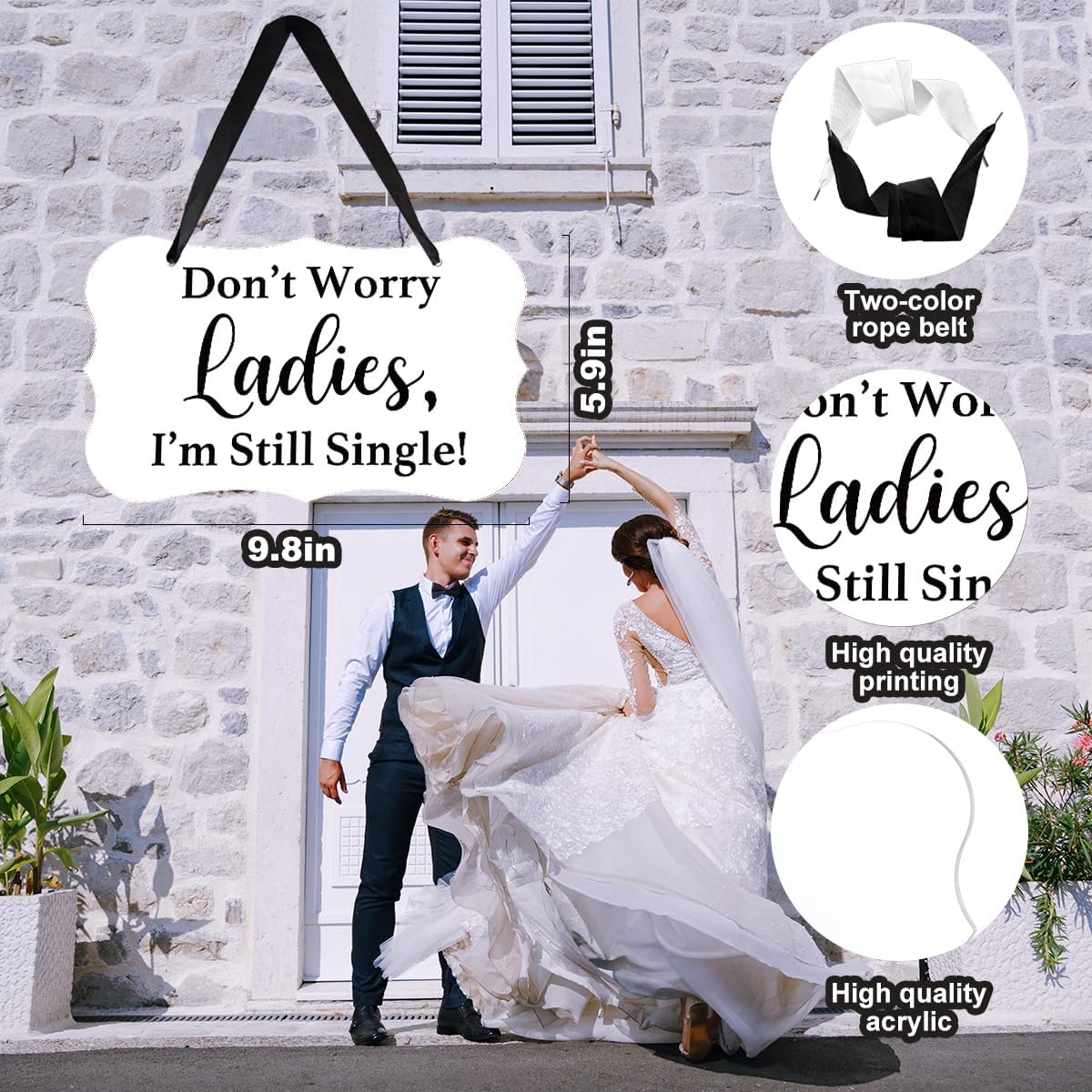 Acrylic Wedding Sign, Ring Bearer Sign, for Rustic Wedding Decor Signs, Acrylic Wall Art With