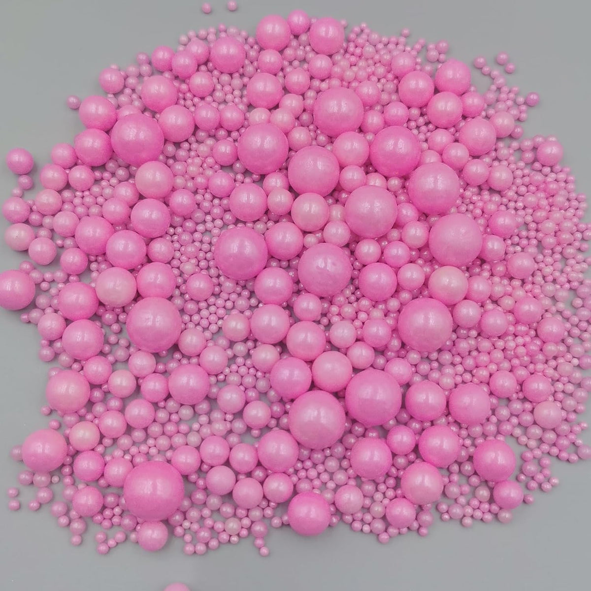Edible Pearl Sugar Sprinkles Pink Candy Mixing Size Baking Edible Cake Decorations Cupcake Toppers