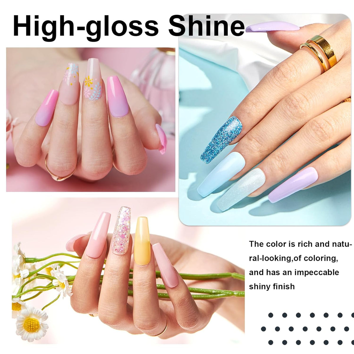 31 Pcs Dip Powder Nail Kit, 20 Colors Glitter Nude Pink Blue Gray Dip Powder Liquid Set with