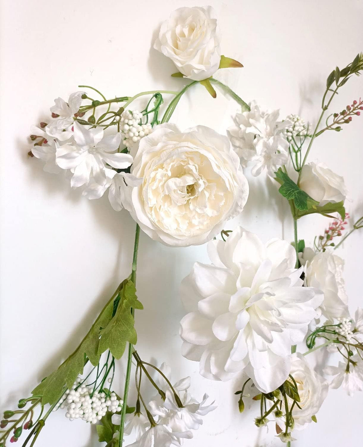 Peony Garland, Rose Flower Vine, Arch Flowers, 6' Length, Floral Garland for Decor Home Table