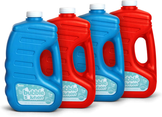 Darice Bubble Solution 4 Pack (256oz) Refill for Bubble Machines & Blowers - Easter, Weddings