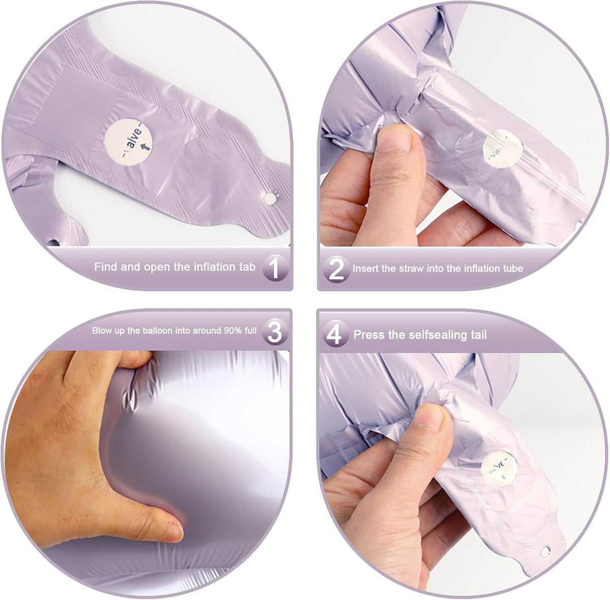 Helium Foil Lilac Number 8 Balloon 40 Inch, Mylar Eight Numbers 8 18 28 38 48 58 80 88 Birthday