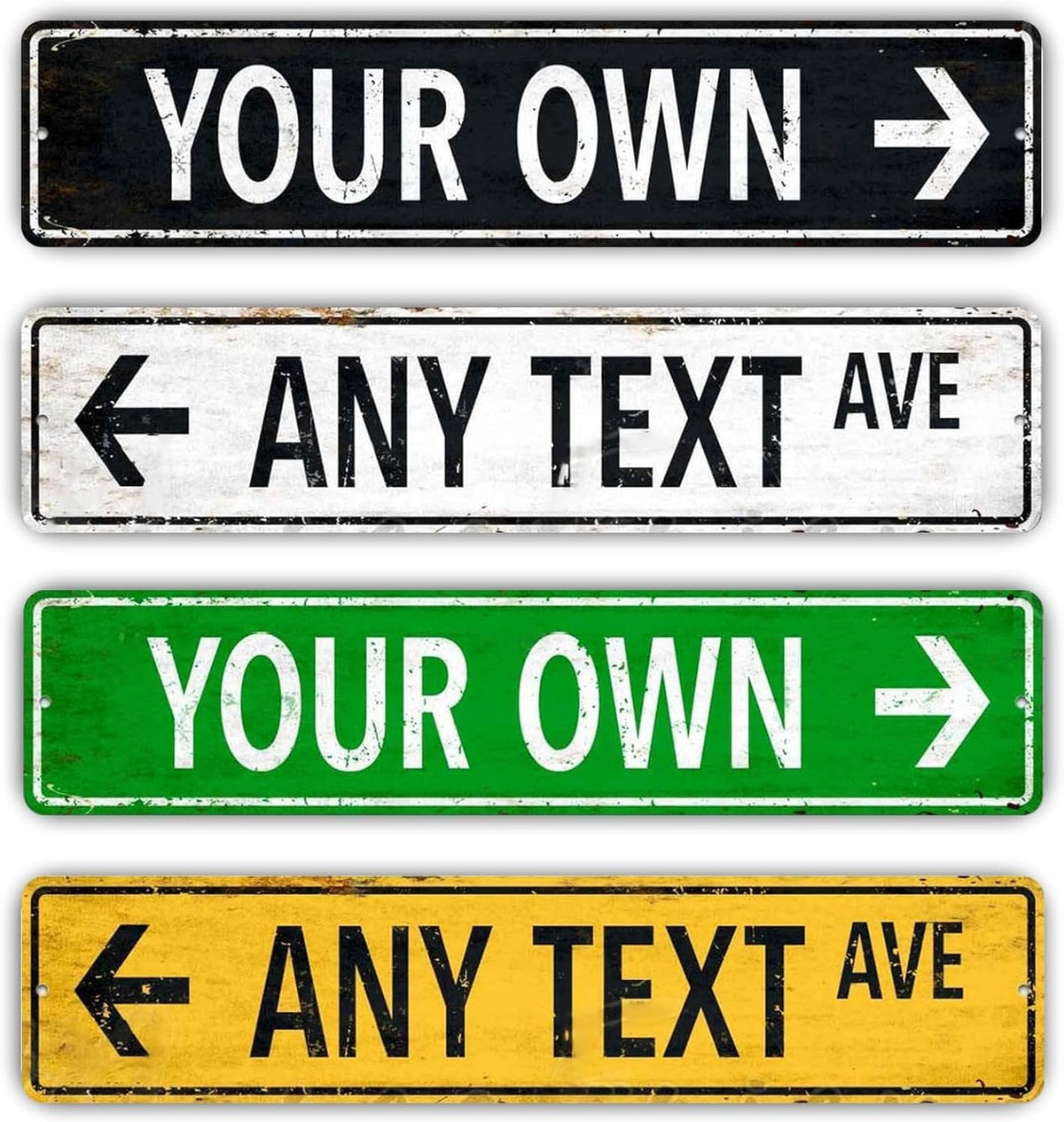 Custom Signs Outdoor Metal, Personalized Street Sign for Home Bar Room Decor, Fade Resistant .040