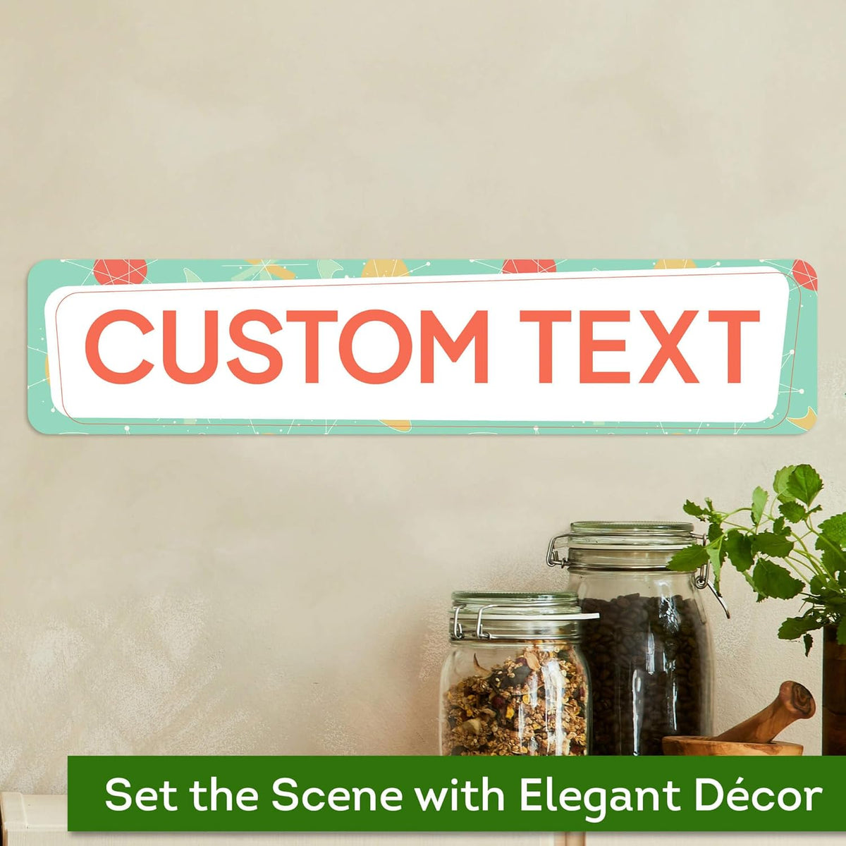 Custom Sign, Custom Street Sign, 11 Font Colors, 13 Font Styles, 4 Hole Options, 22 Sizes, 4x18