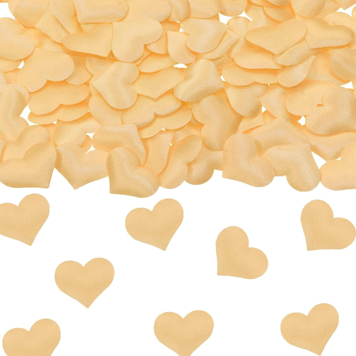 100pcs Champagne Heart Sponge Confetti Decor Heart Confetti Heart Shape Petals Scatter Confetti