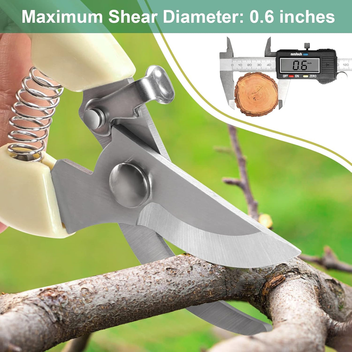Premium garden shears, meperez pruning scissors gardening tools, pruners for flower, bushes, rose