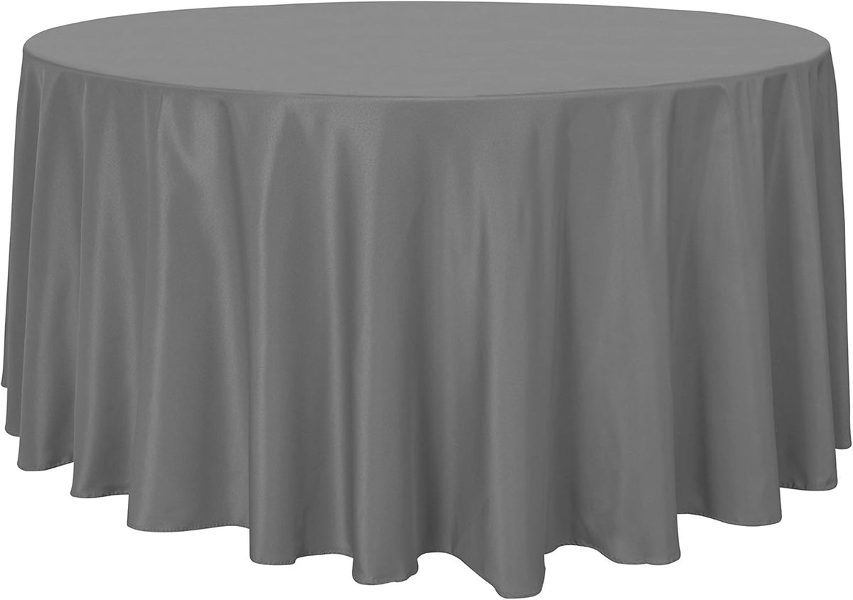 sancua Round Tablecloth - 108 Inch - Water Resistant Spill Proof Washable Polyester Table Cloth