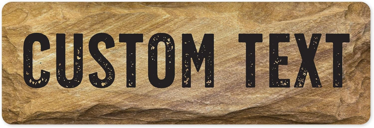Custom Sign, Custom Street Sign, 11 Font Colors, 13 Font Styles, 4 Hole Options, 22 Sizes, 6x18