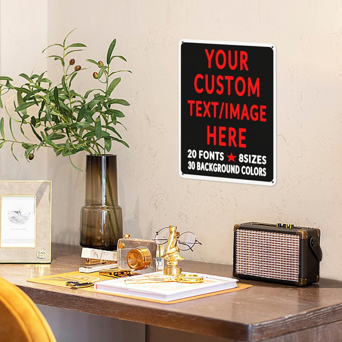 Custom Sign Personalized Custom Metal Sign, Customize For Office, Business, Workplace, Office