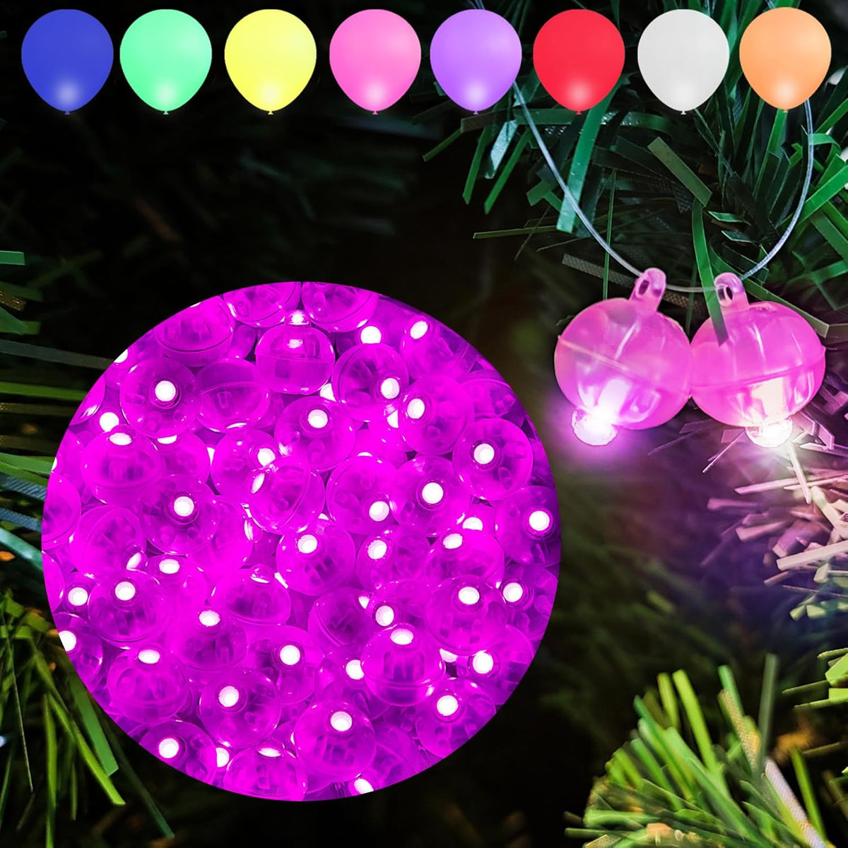 Aogist Balloon Lights with Hook,Long Standby Time,Waterproof Mini Light for Birthday Party Wedding