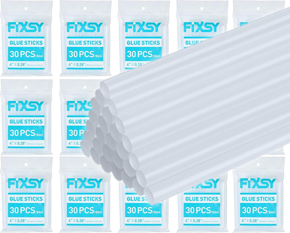 FIXSY Hot Glue Gun Sticks Low Temp Low Melt Cool Glue, Mini Size 4" Long x .28" Diameter 5/16 7mm