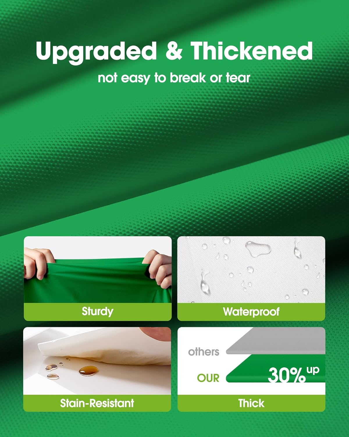 Pureegg Plastic Table Cloth Disposable 10 Pack, 54 x 108 Inch Table Cloths, St Patricks Day