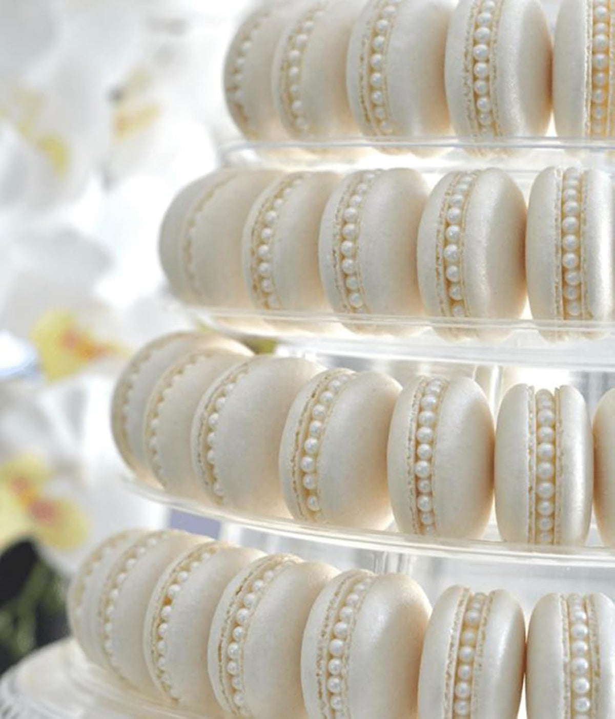 Edible White Pearl Sugar Sprinkles 3.53 oz, 7mm Candy Pearls Ideal for Baking, Cake and Cupcake