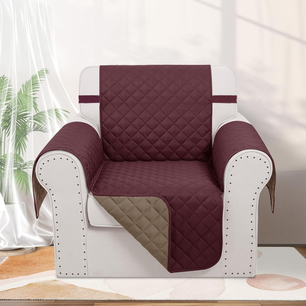 Recliner Chair Covers Reversible Sofa Cover Couch Cover for Pets Lazy Boy Furniture
