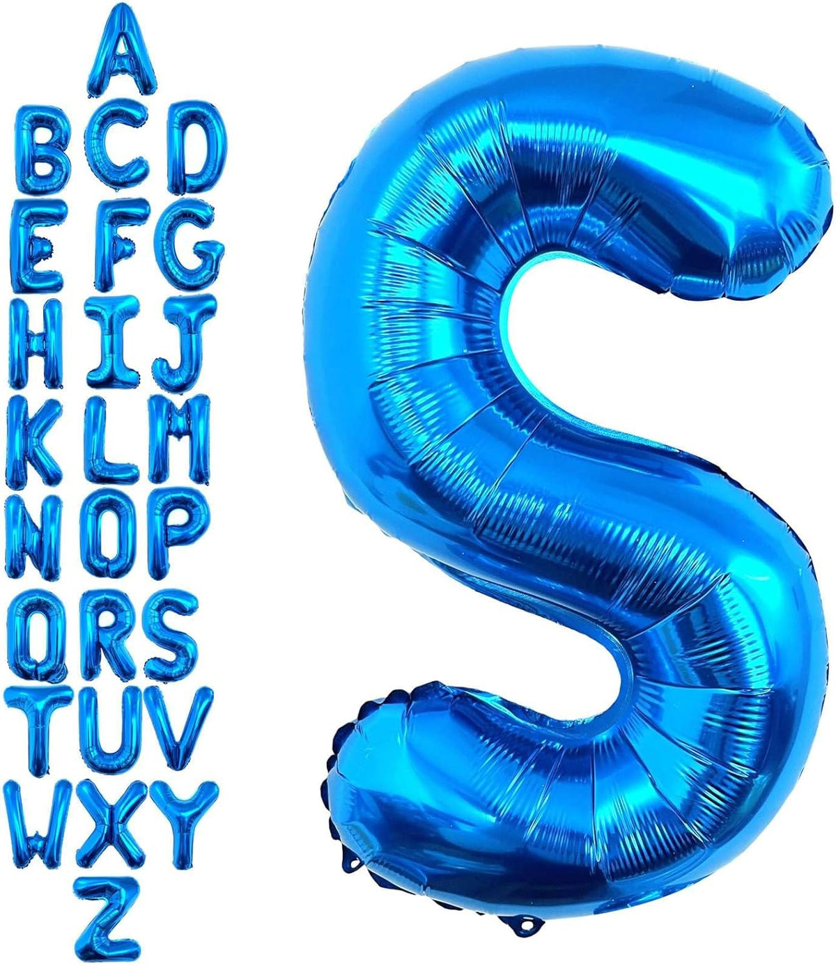 40 Inch Blue Letter S Balloons, DIY Phrase Foil Alphabet Letter S Balloons DIY Word S Banner for