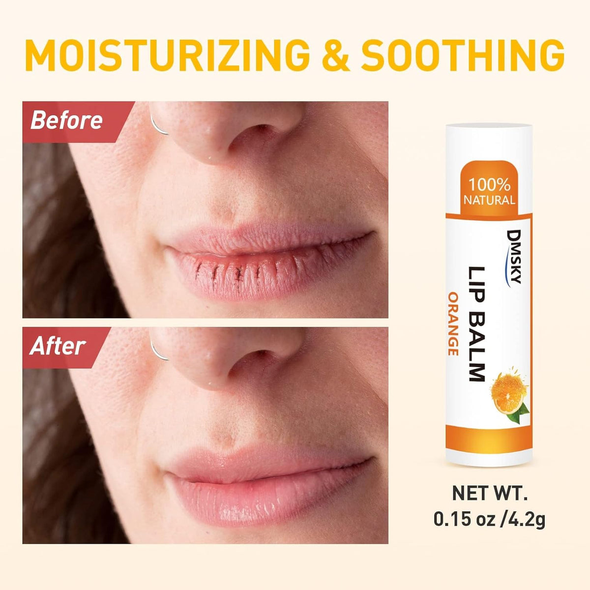 DMSKY 240 Pack Lip Balm, Natural Lip Balm Bulk with Vitamin E and Coconut Oil, Moisturizing Lip