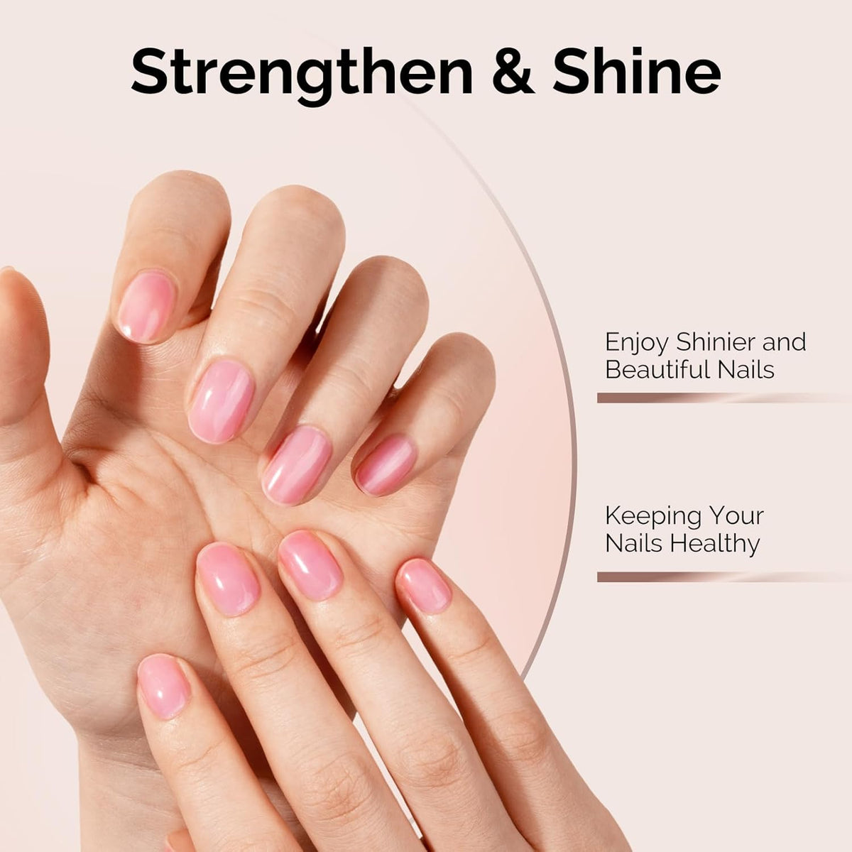 MelodySusie 2PCS Hema Free Gel Top Coat and Base Coat Set,Hema Free,Hpma Free,Tpo Free,No Wipe,Soak