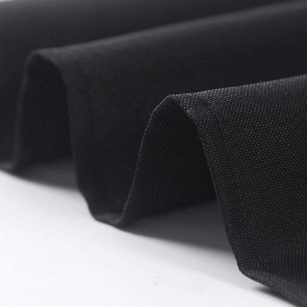 Ascoza 12pack 90x132 Inch Black Rectangular Tablecloth 8 Feet Table Cloth in Polyester Fabric for