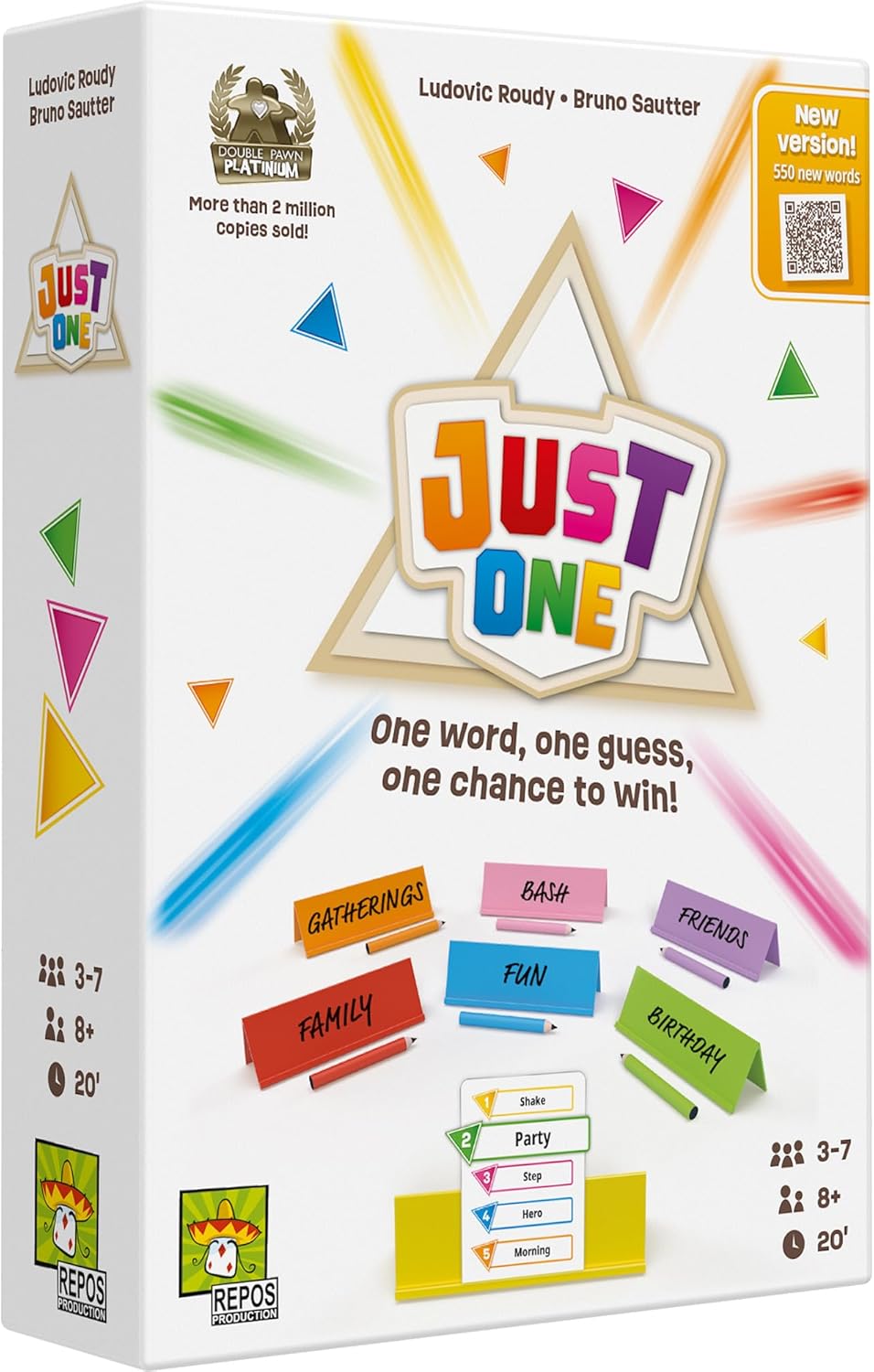 Asmodee Just One Party Game (2025 Refresh) - Cooperative Mystery Word Guessing Fun for Family &