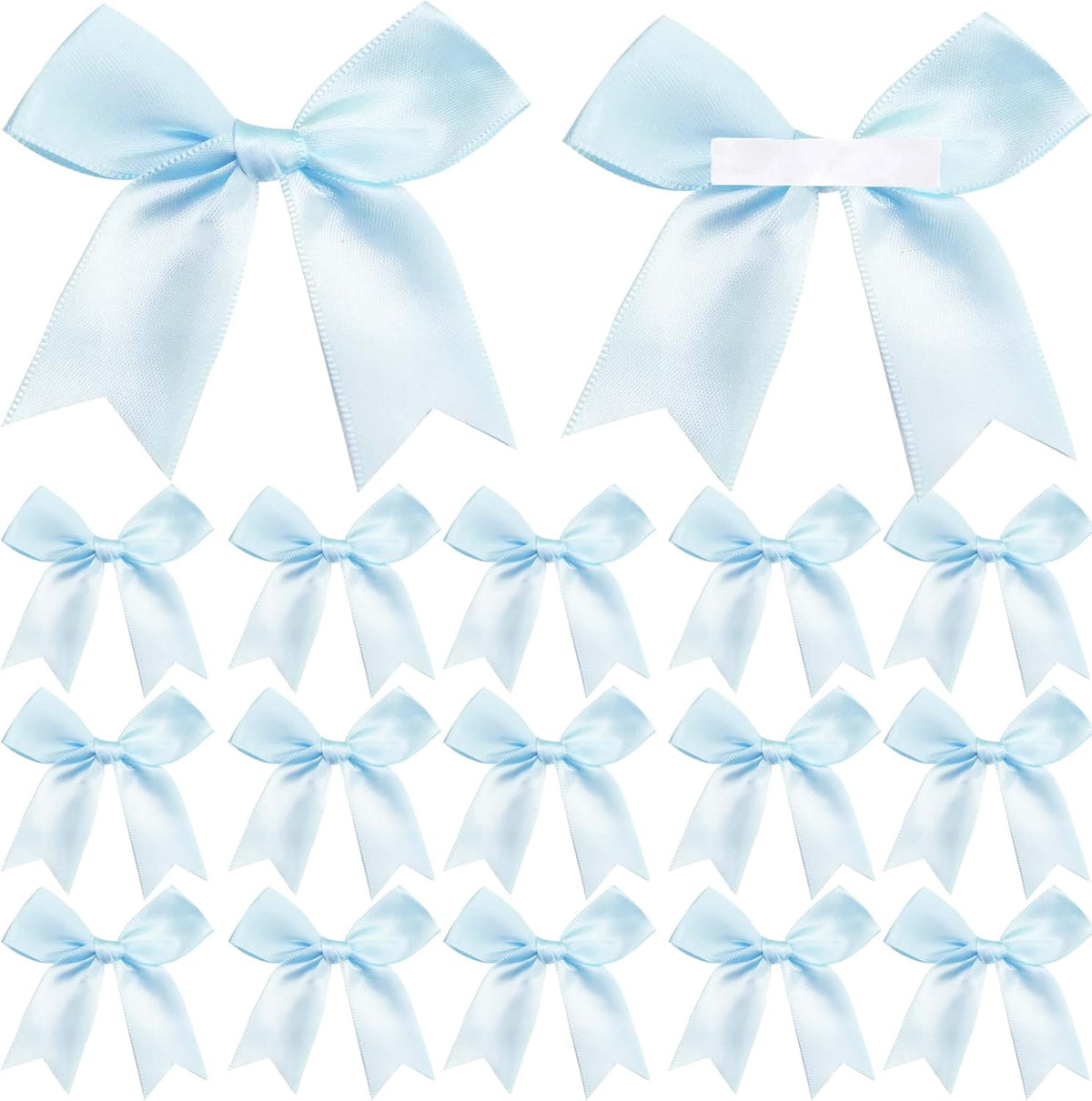 50 Pieces Gift Wrap Bows Premium Satin Ribbon Bows 3.3 Inch Craft Bows for Gift Wrapping DIY Treat